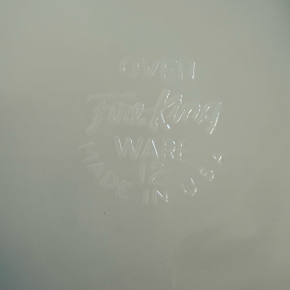 Vintage Anchor Hocking Fire King Bonnie Blue White with Blue Flowers Plate - Picture 5 of 7